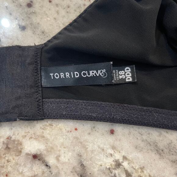 Torrid Curve Push-Up Black Bra 38DDD - Picture 4 of 4
